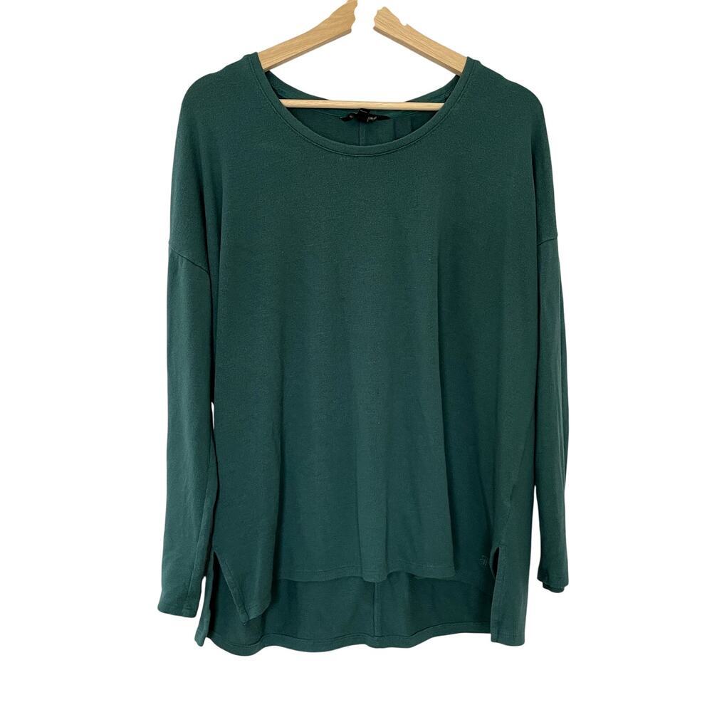 Banana Republic flowy long sleeved knit sweater women's size large emerald